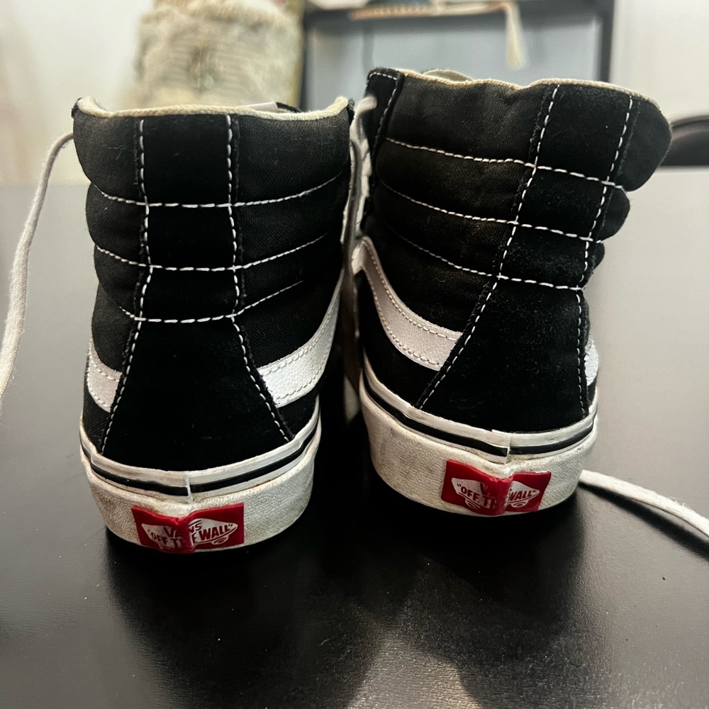 Vans Black and White Classic Sneakers - Picture 4 of 7